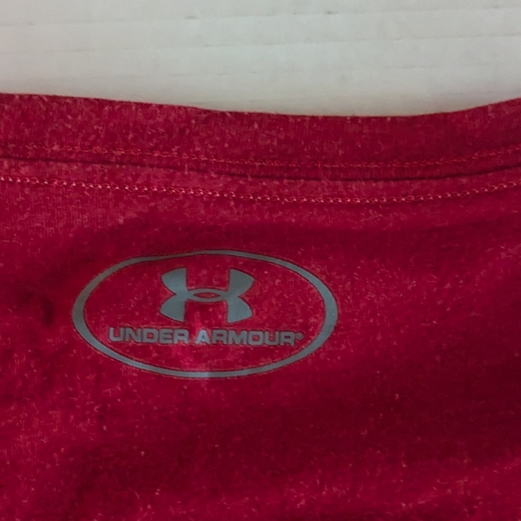 UNDER ARMOUR HEAT GEAR T-SHIRT RED MEN'S MEDIUM - Picture 4 of 6